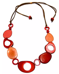 Vi Pebbles coral red - Necklace Eyeglass holder in USA - cavaaller-Itwillbefine