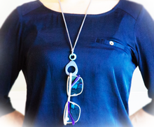 Load image into Gallery viewer, Vi Loop black - Eyeglass holder loop necklace
