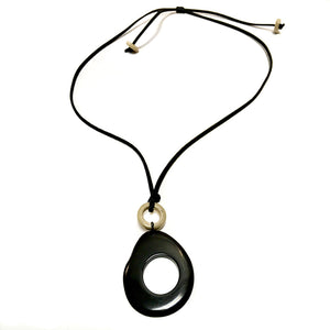 Vi Loop black - Eyeglass holder loop necklace