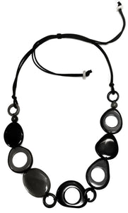 Vi Pebbles black mix - Necklace Eyeglass holder in USA - cavaaller-Itwillbefine