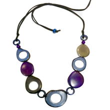 Load image into Gallery viewer, Vi Pebbles purple &amp; grey mix - Necklace Eyewear holder in USA - cavaaller-Itwillbefine
