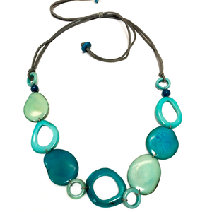 Vi Pebbles turquoise - Necklace Eyewear holder in USA - cavaaller-Itwillbefine