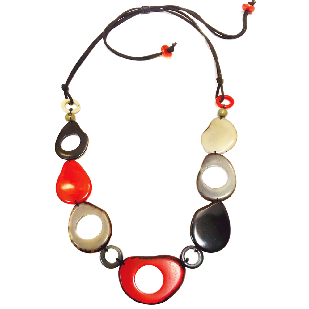 Vi Pebbles black & red - Necklace Eyeglass holder in USA - cavaaller-Itwillbefine