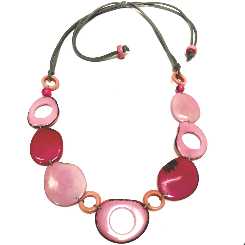 Vi Pebbles pink - Necklace Eyewear holder in USA - cavaaller-Itwillbefine